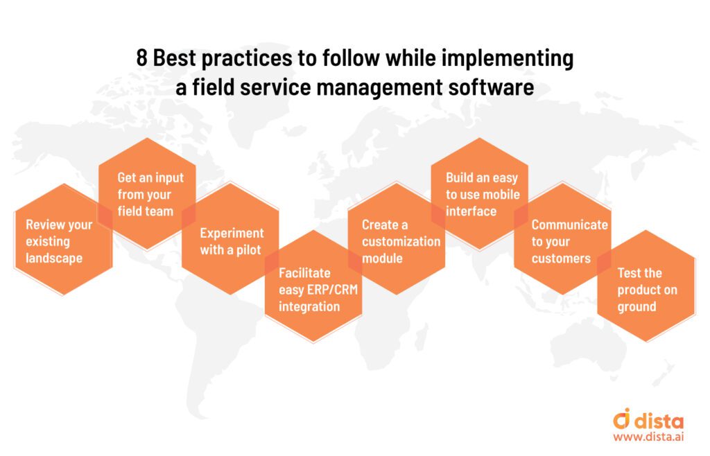 8 Best Practices to Follow while implementing a Field Service Management Software