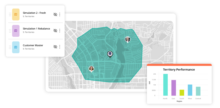 Equitable territories to balance sales and collection workloads