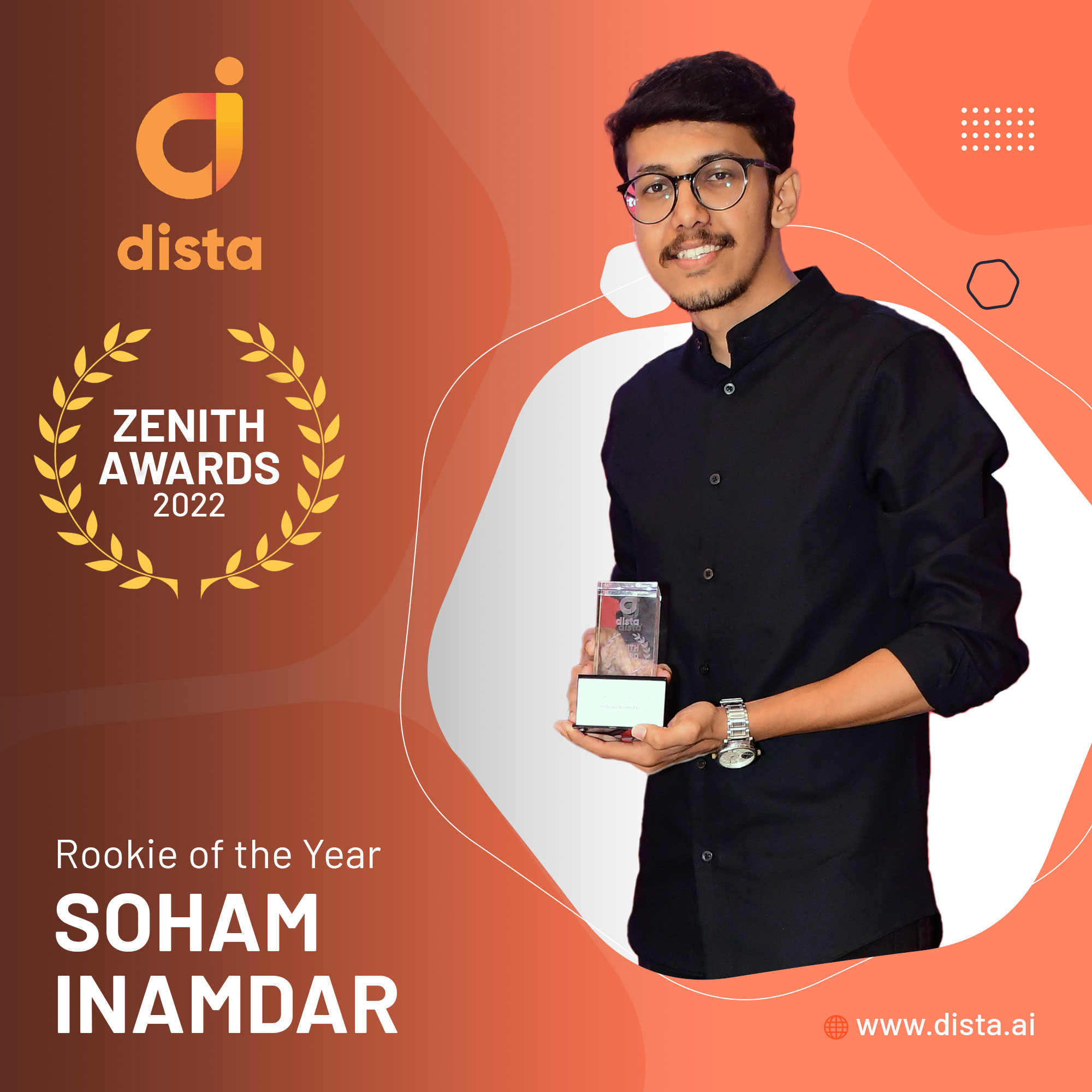 Soham Inamdar - Dista Zenith Awards 2022