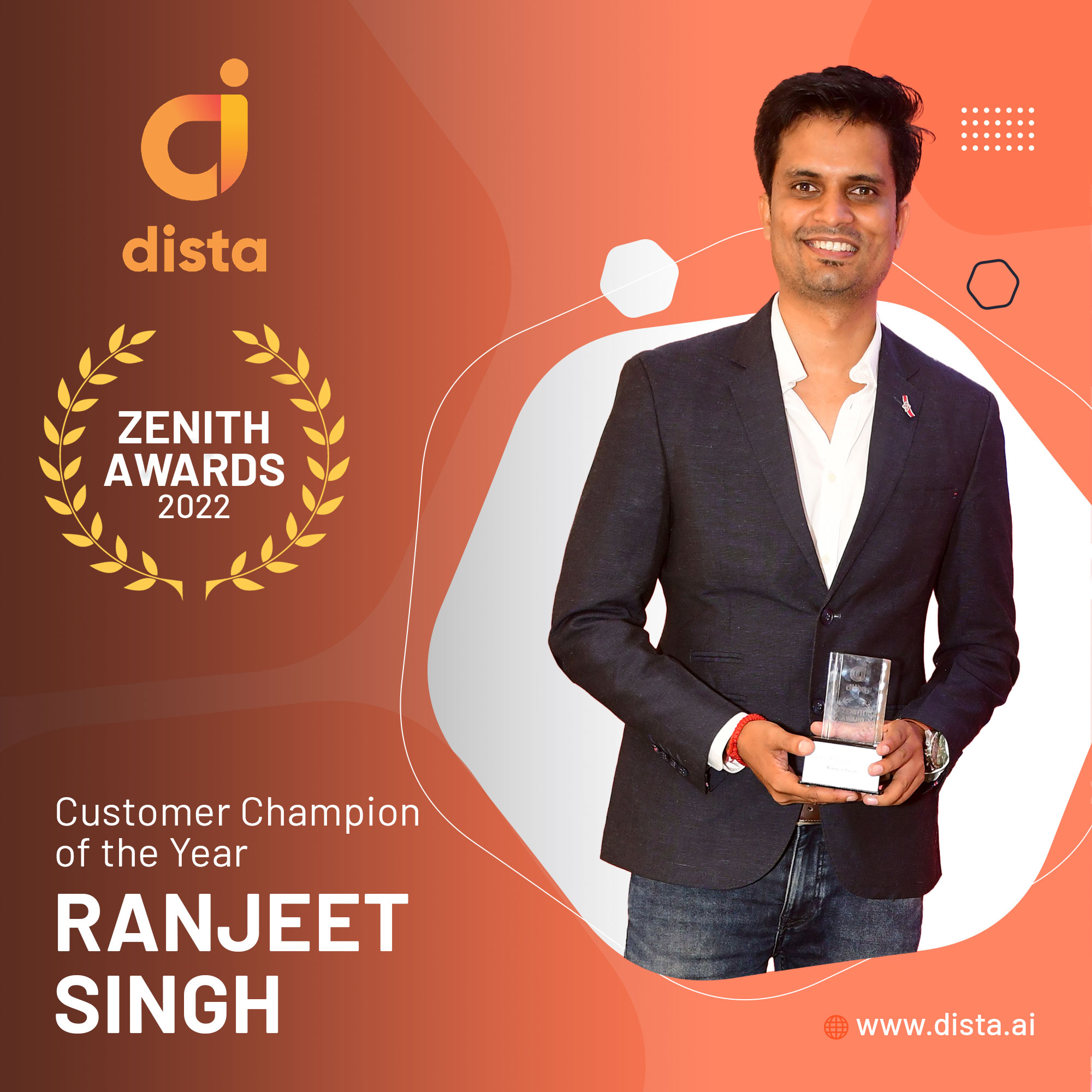 Ranjeet Singh - Dista Zenith Awards 2022