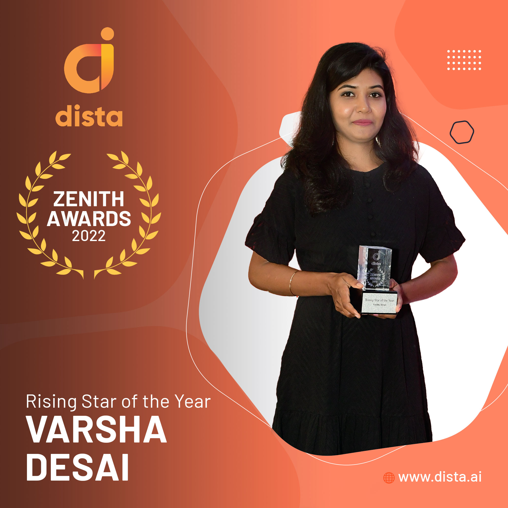 Varsha Desai - Dista Zenith Awards 2022