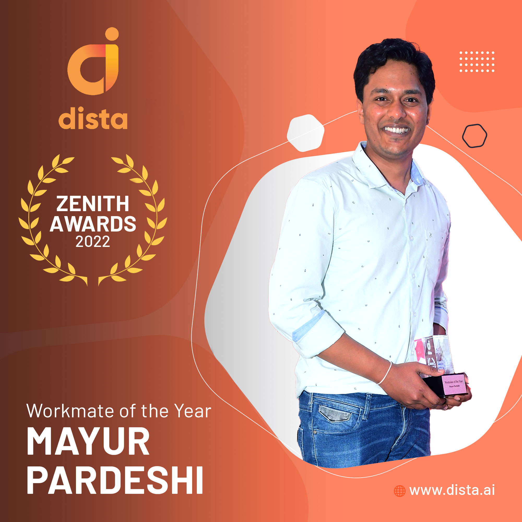 Mayur Pardeshi - Dista Zenith Awards 2022