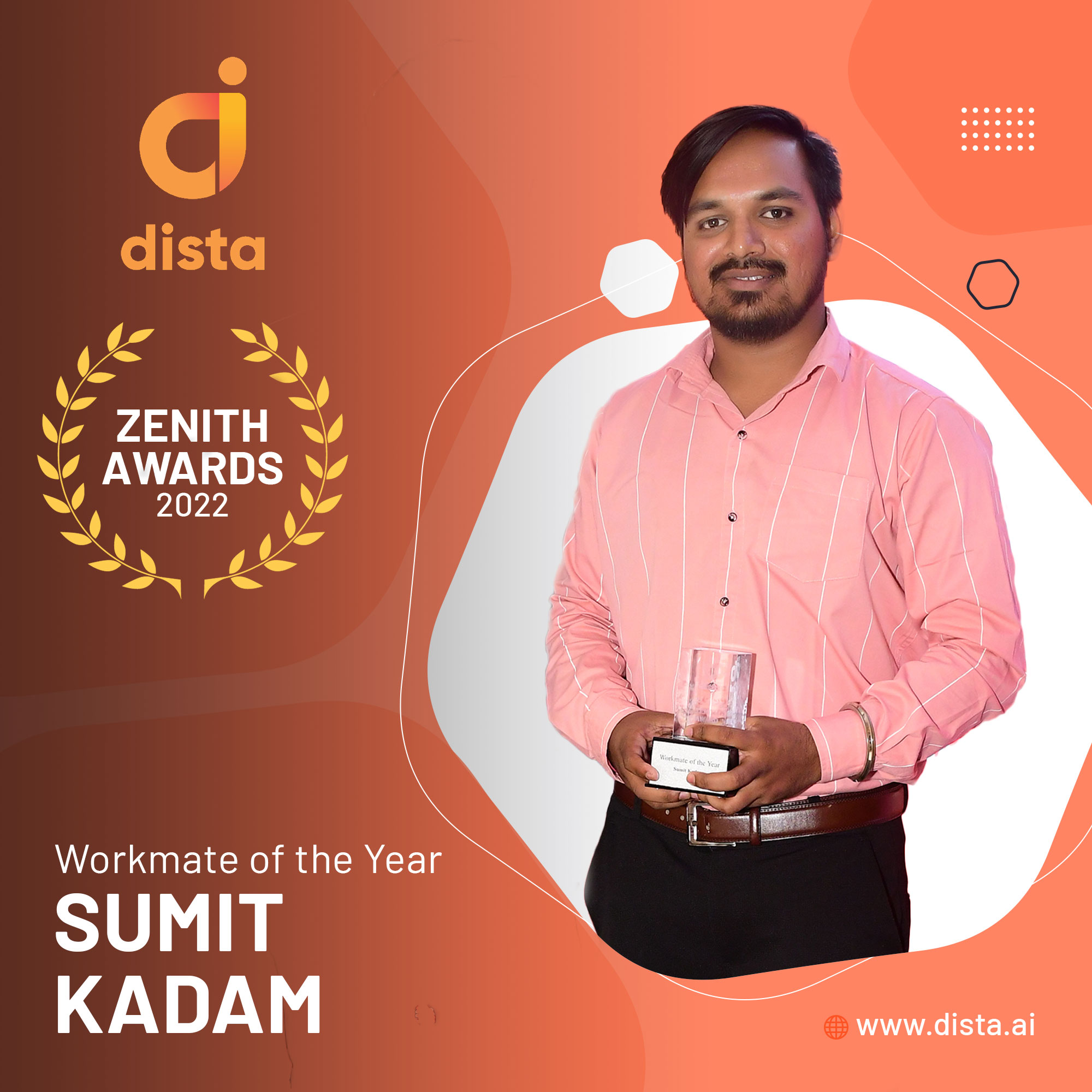 Sumit Kadam - Dista Zenith Awards 2022
