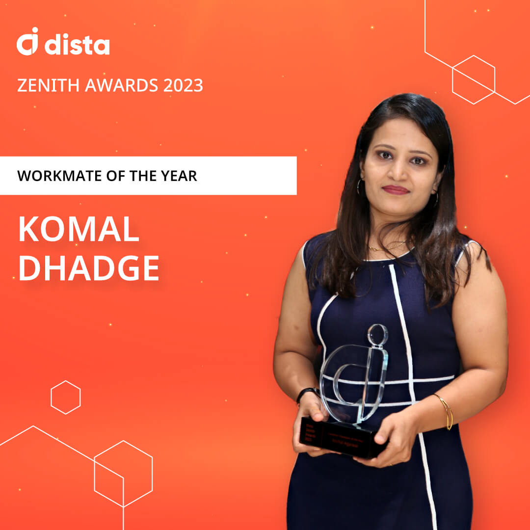 Komal Dhadge - Workmate of the Year