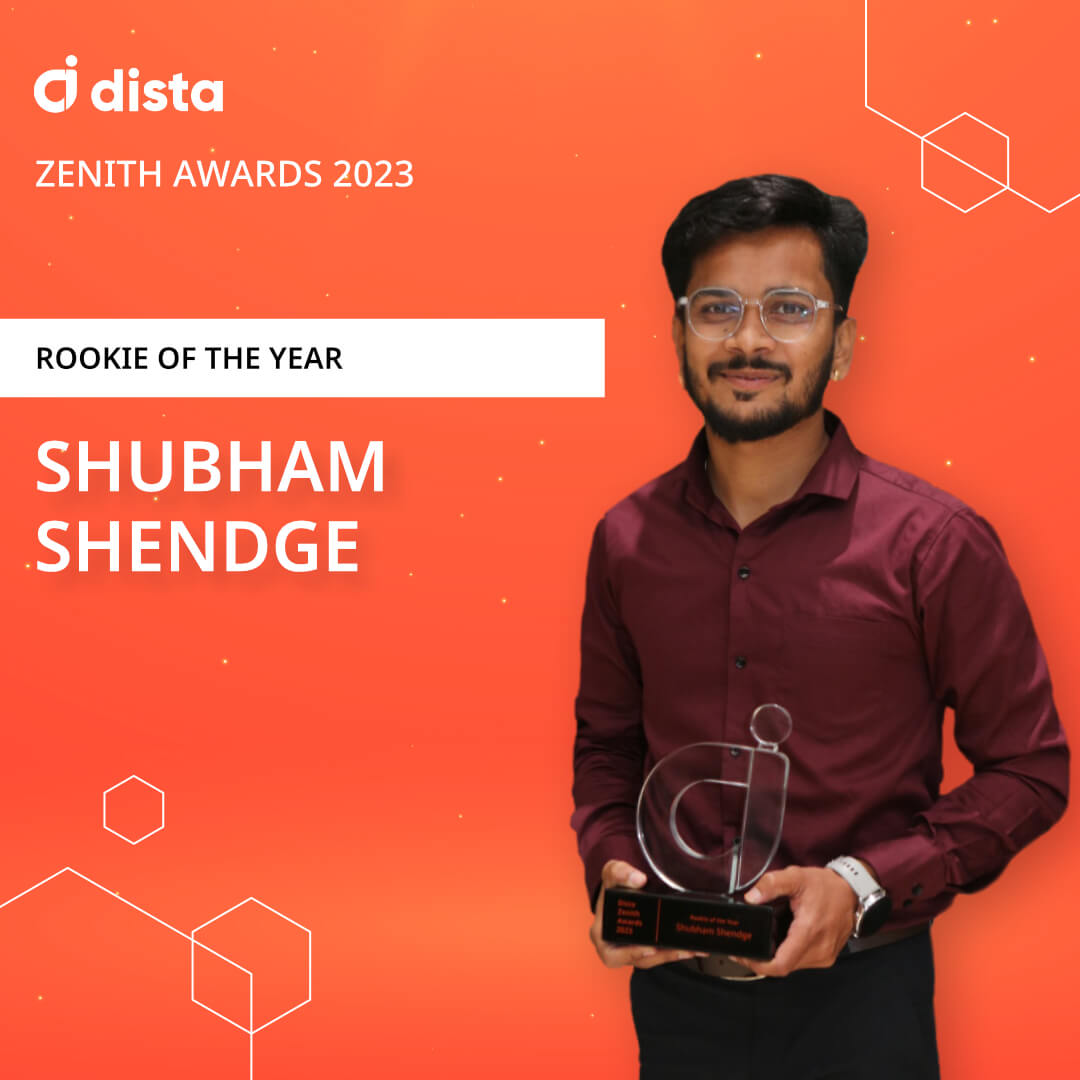 Shubham Shendge - Rookie of the Year