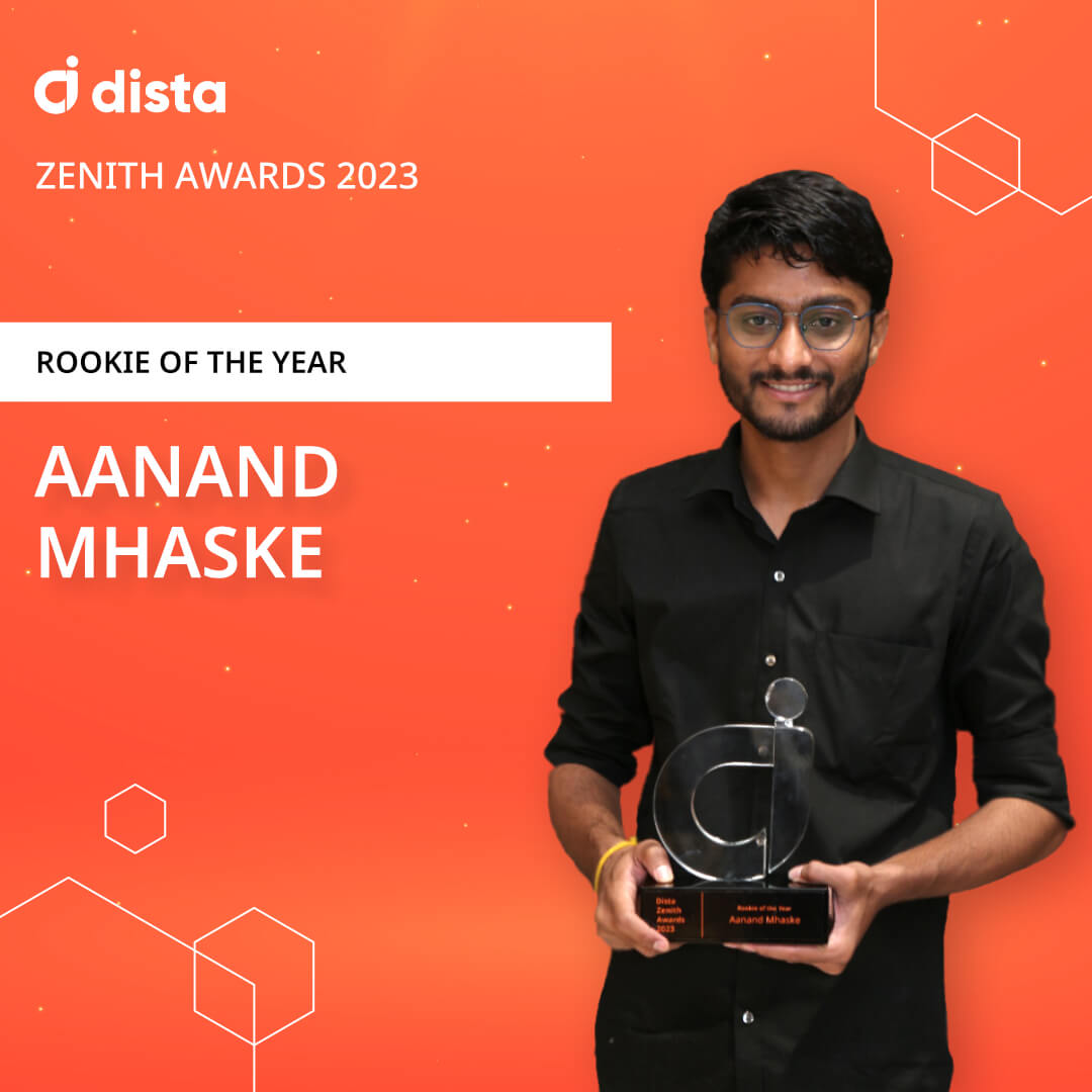 Aanand Mhaske - Rookie of the Year