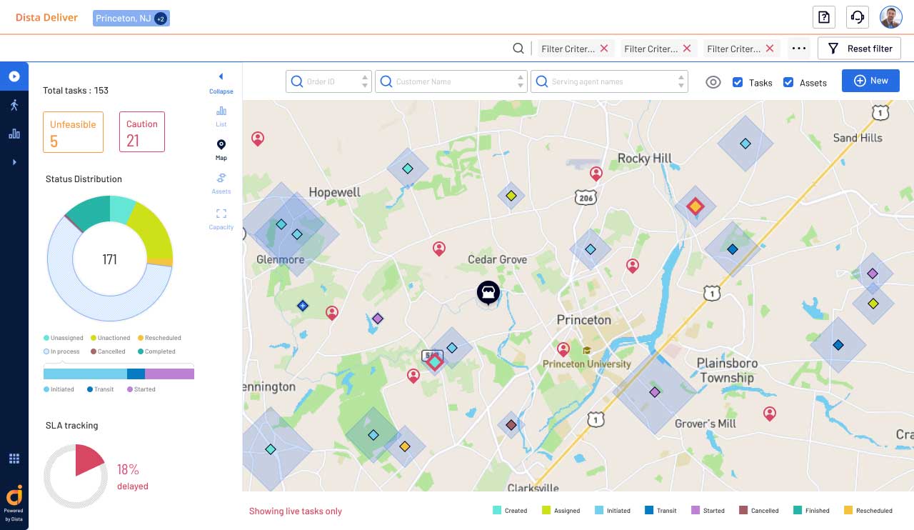 Get Live Location of the Rides with Dista's Employee Transport Management Software