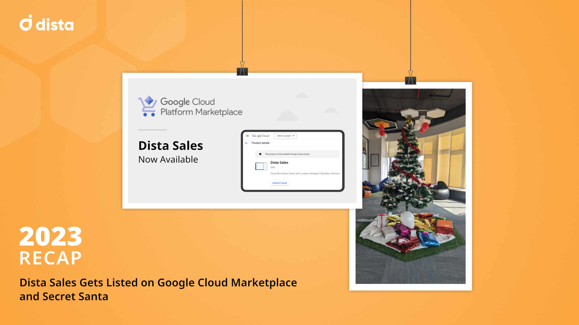 Dista Sales Gets Listed on Google Cloud Marketplace and Secret Santa