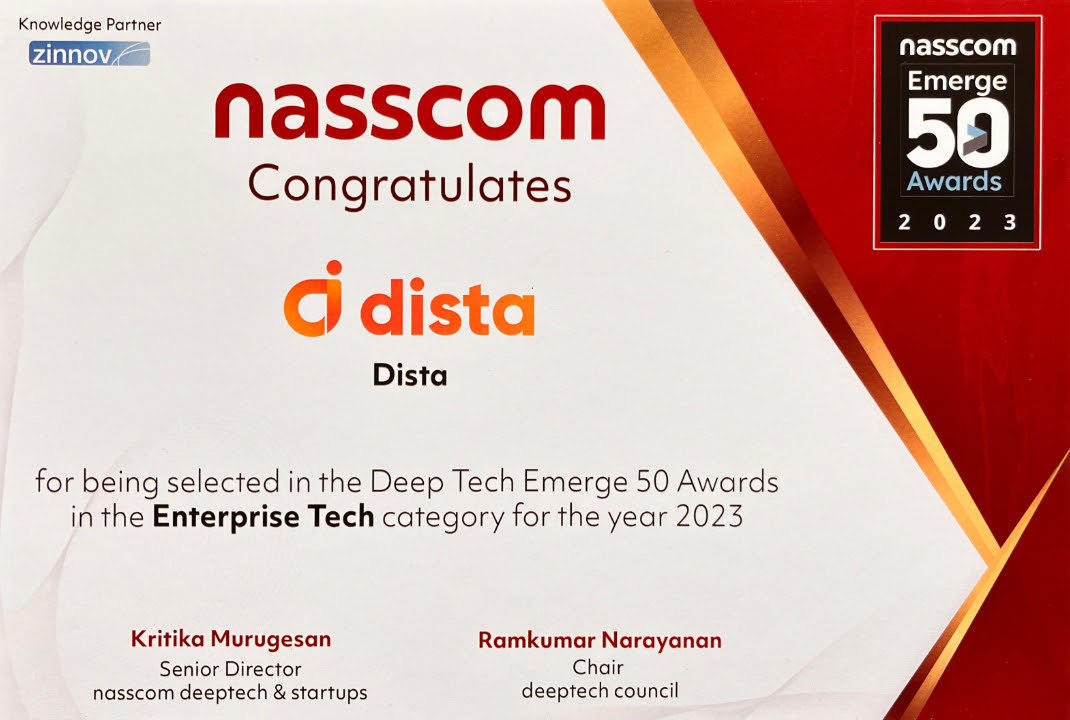 Nasscom Emerge 50 Award 2023