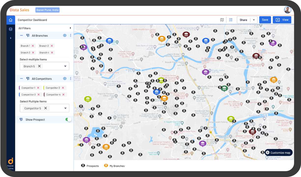 Branch network optimization