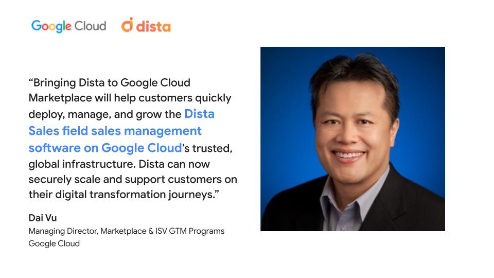 Dista Sales on Google Cloud Marketplace