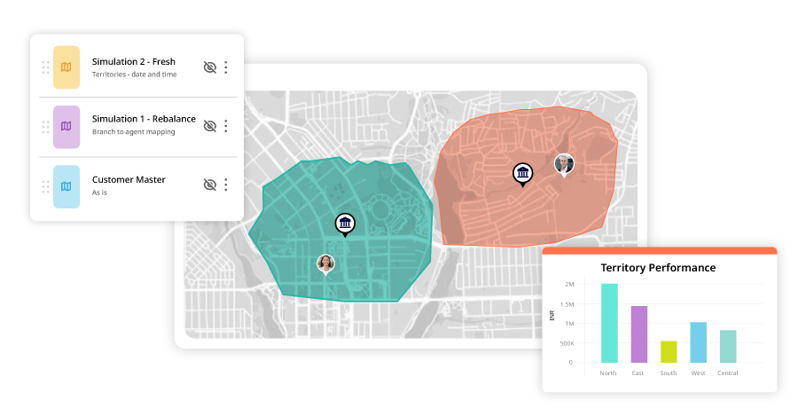 Mapping field agents to snug territory clusters