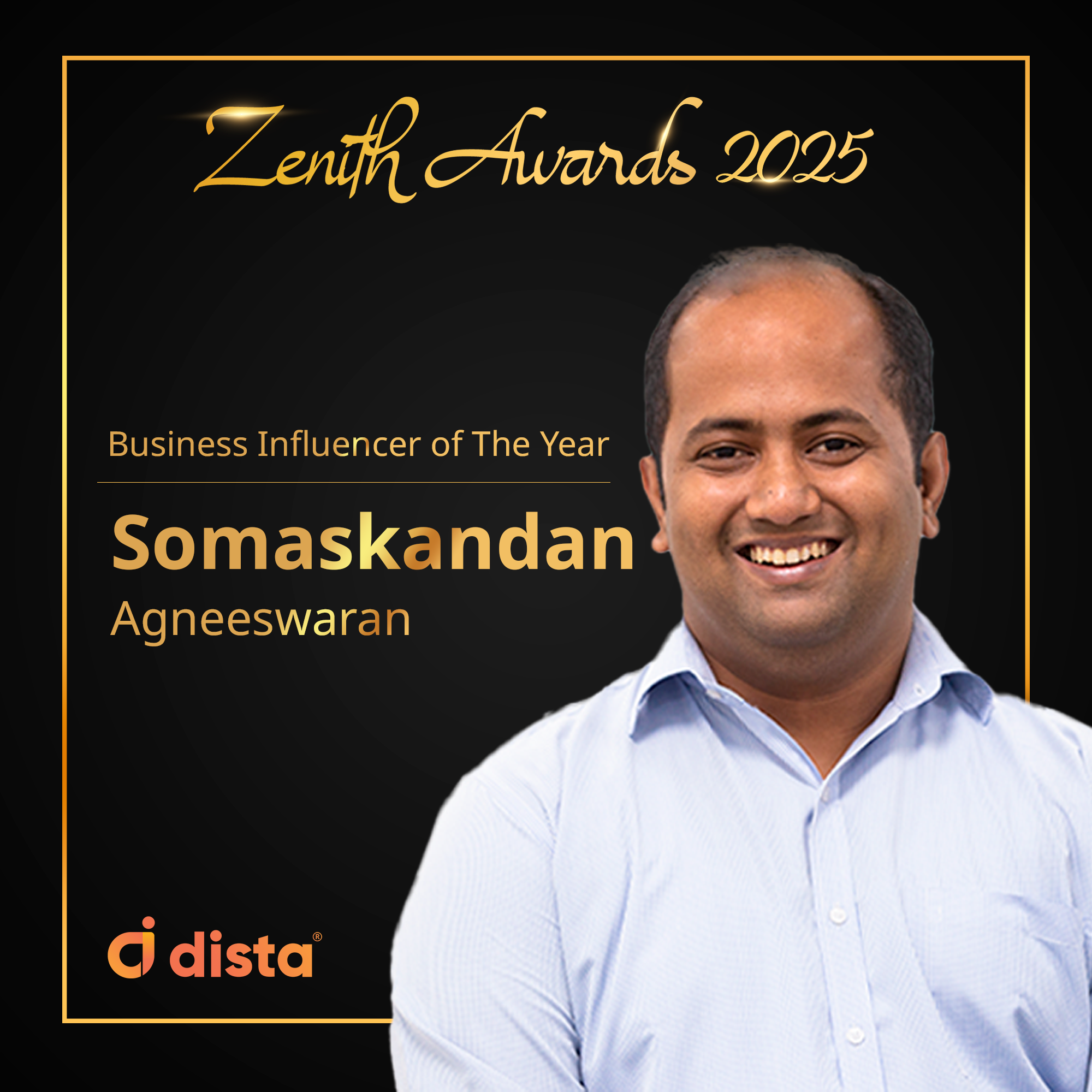 Somaskandan Agneeswaran - Business Influencer of the Year