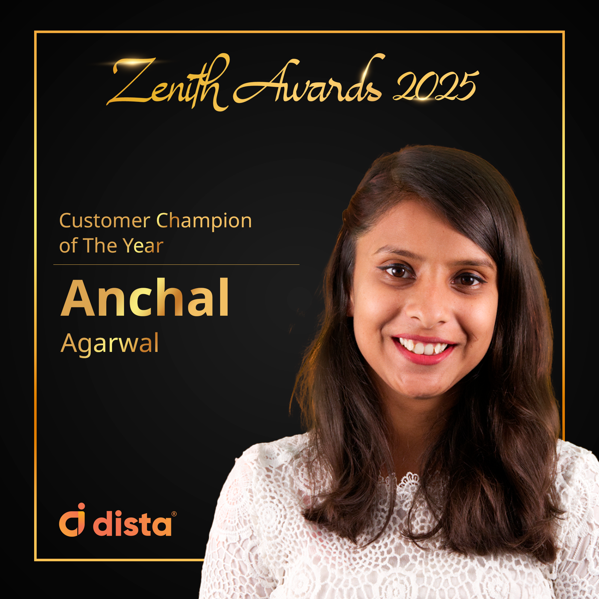 Anchal Agarwal - Customer Champion of the Year