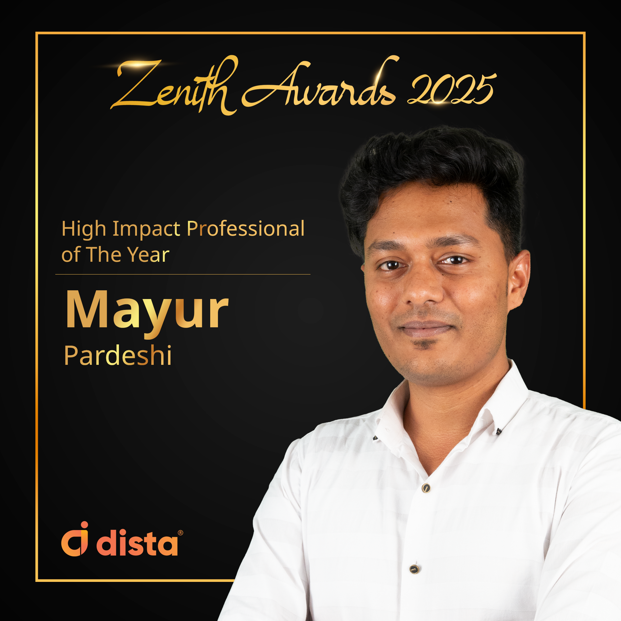 Mayur Pardeshi - High Impact Professional of the Year