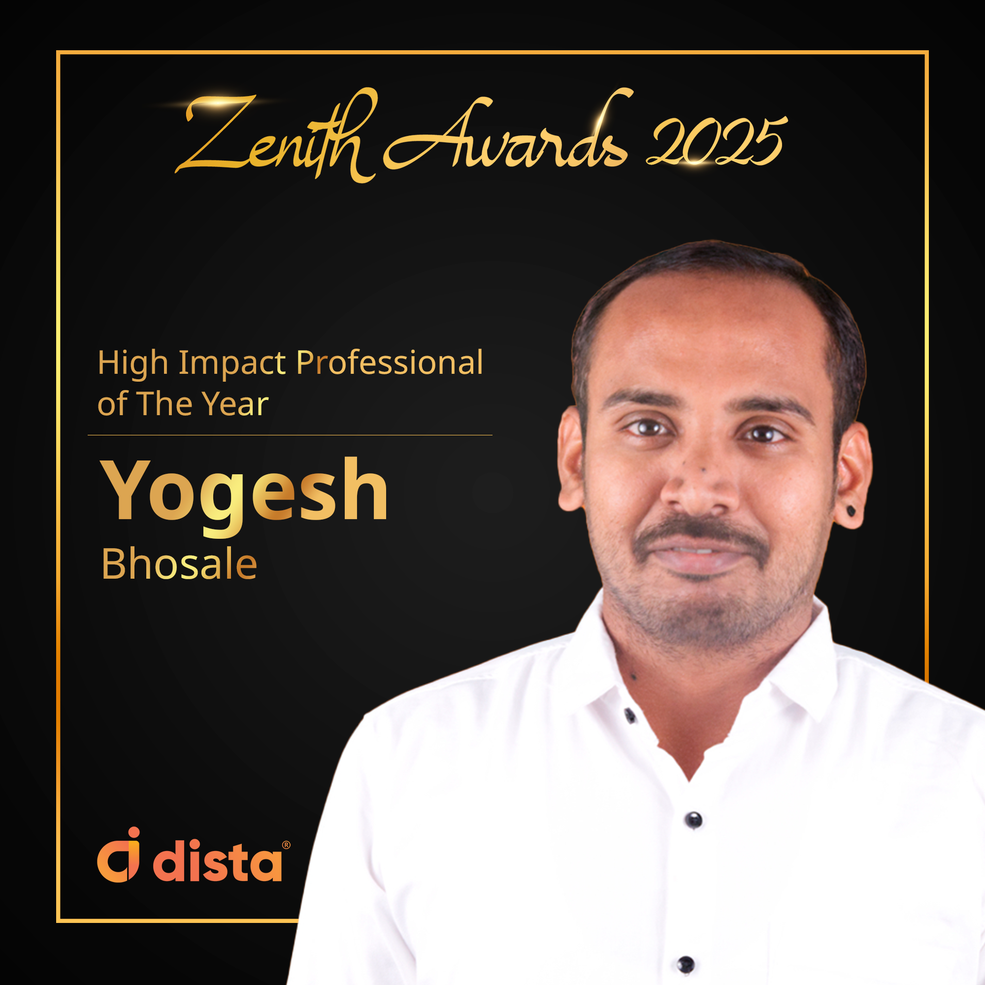 Yogesh Bhosale - High Impact Professional of the Year