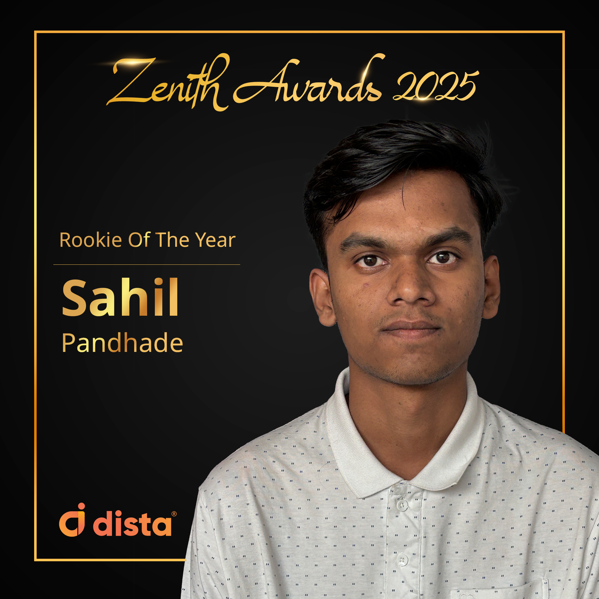 Saahil Pandhade - Rookie of the Year