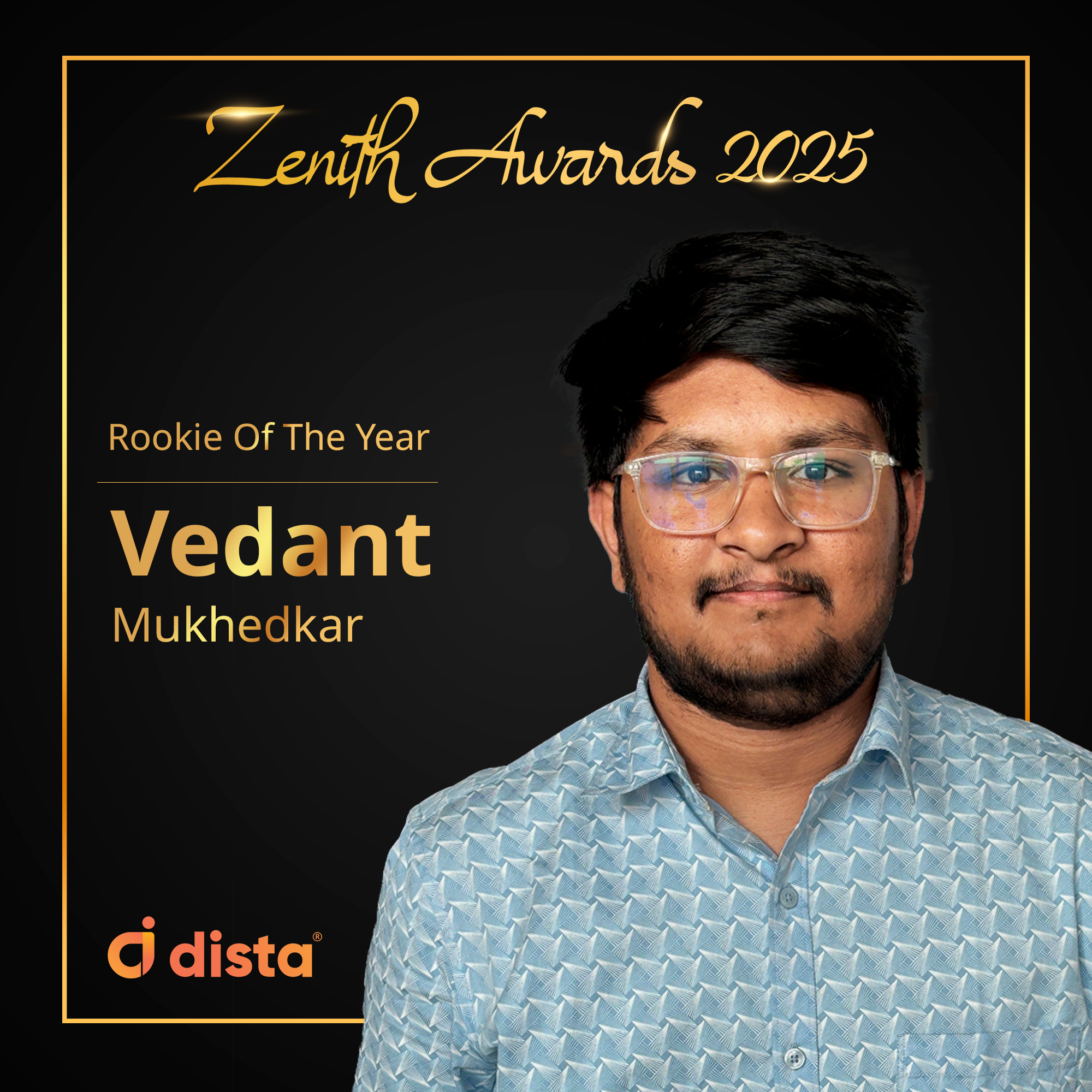 Vedant Mukhedkar - Rookie of the Year