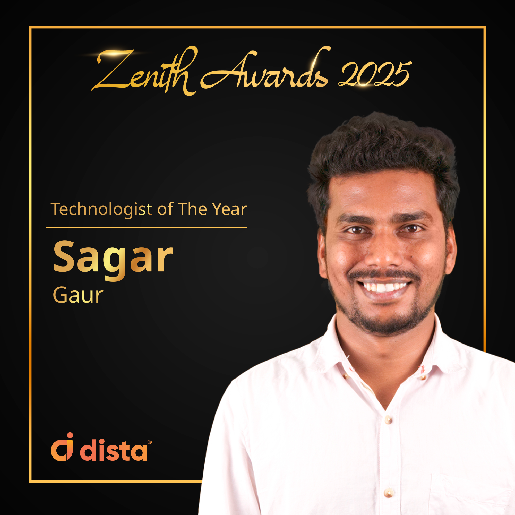 Sagar Gaur - Technologist of the Year