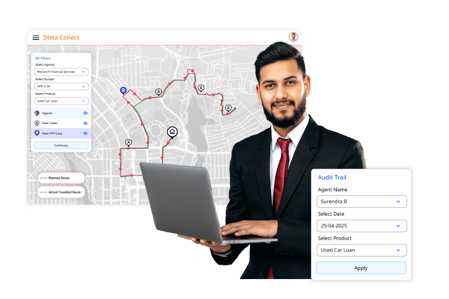 Minimizing travel time of agents through route optimization and beat plans