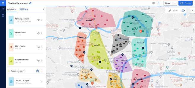 Territory management solution enabling businesses to expand sales coverage with balanced territory planning